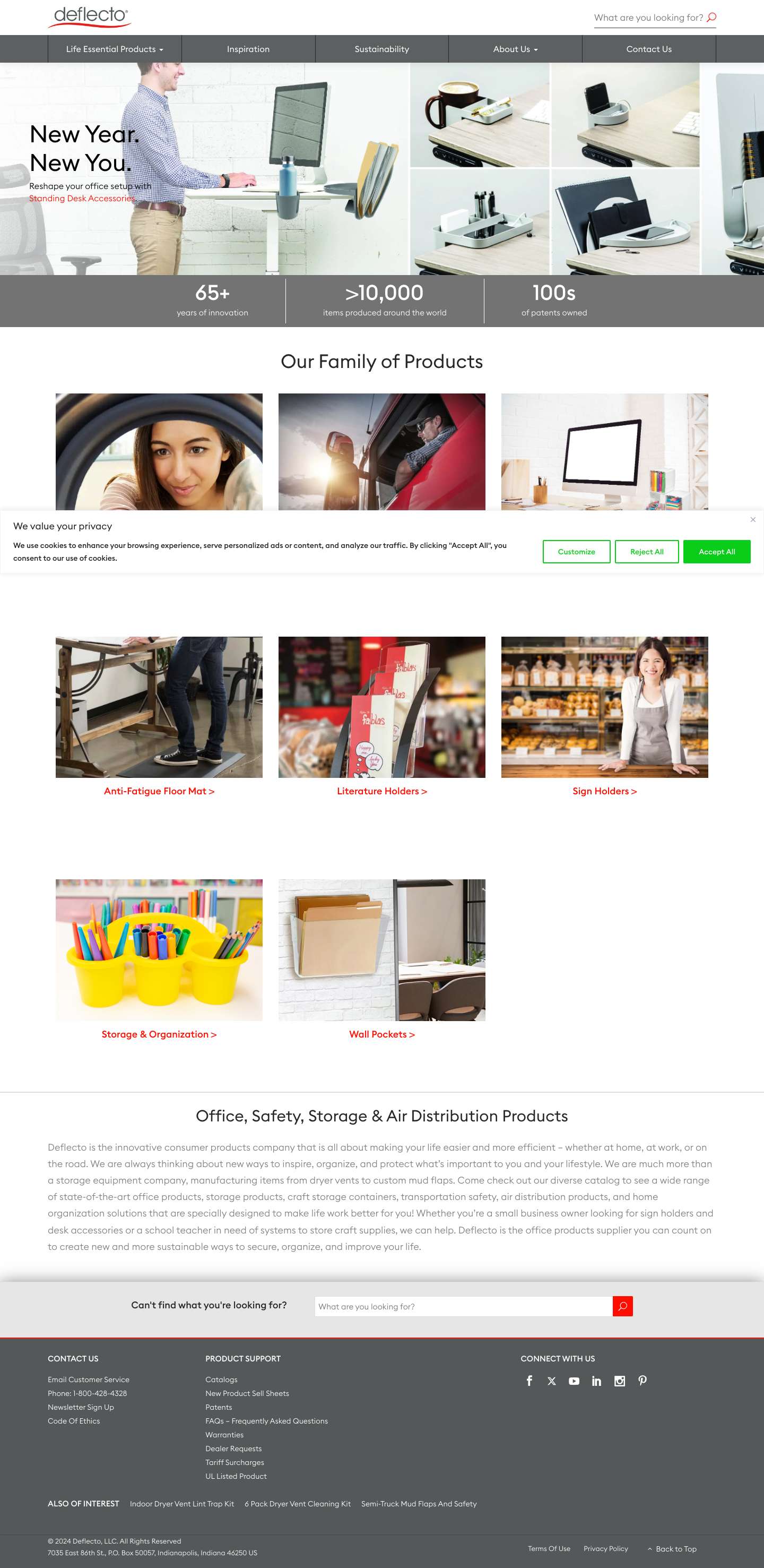 Home - Deflecto - Full Screenshot