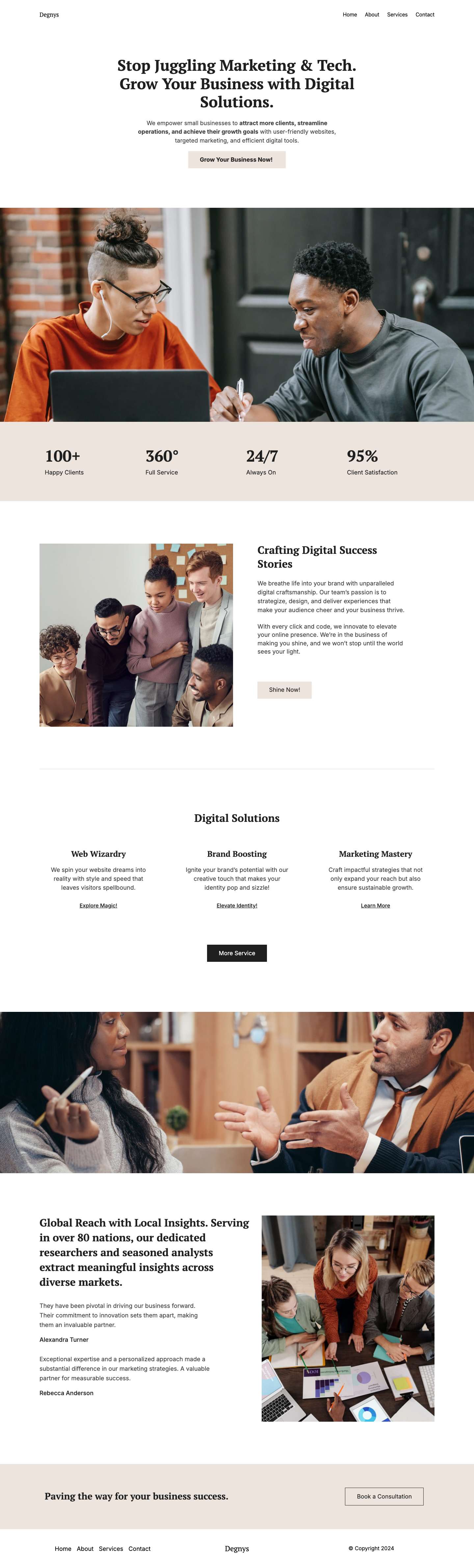 Degnys – Design Studio - Full Screenshot