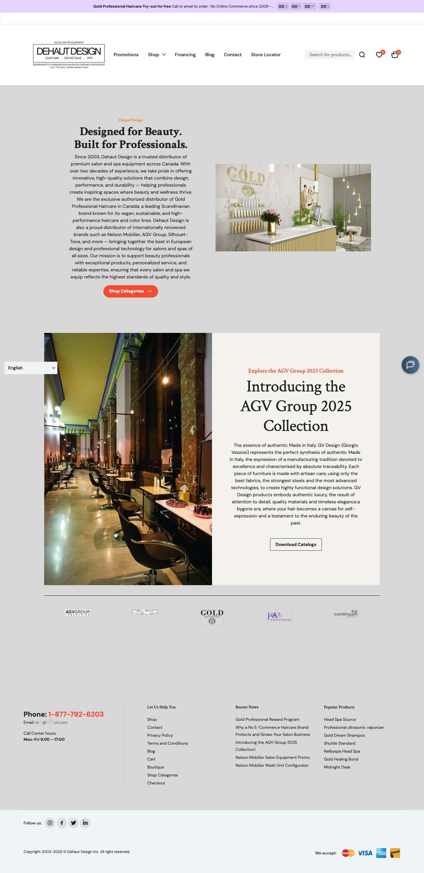 Welcome to Dehaut Design - Full Screenshot