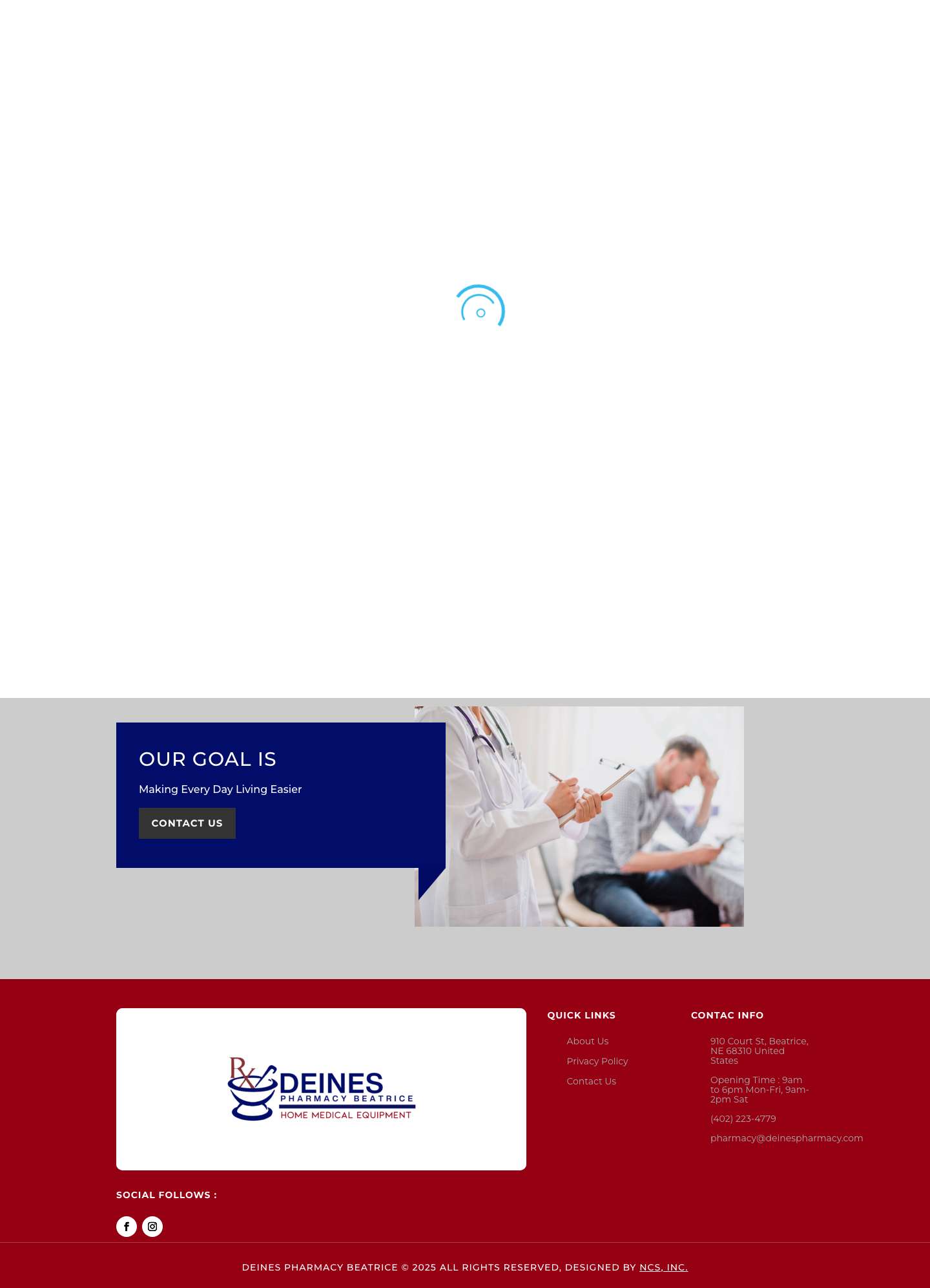 Deines Pharmacy | - Full Screenshot