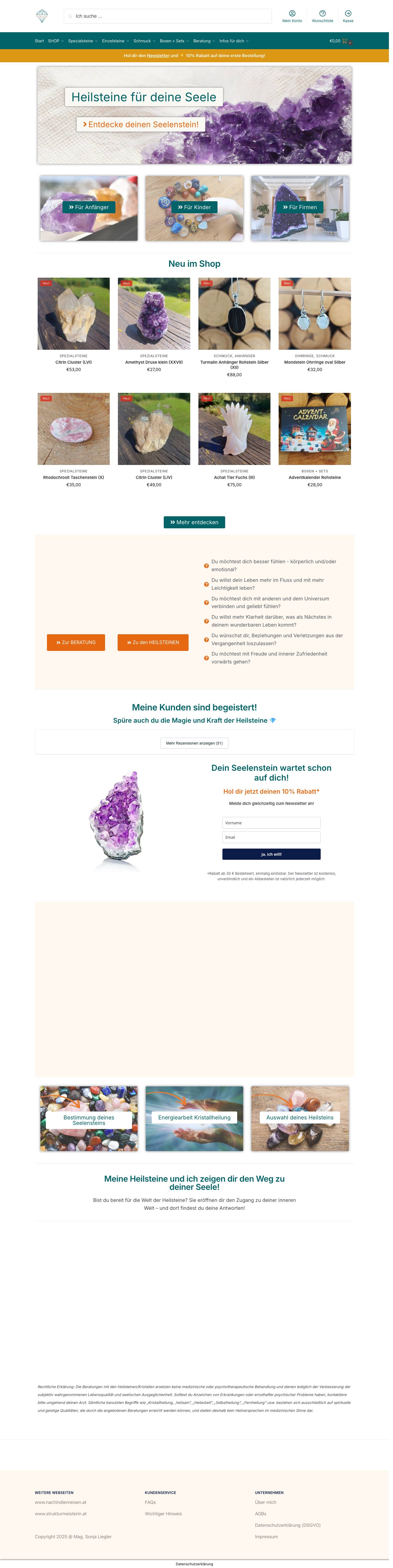 Dein Seelenstein - Heilsteine für deine Seele! - Full Screenshot