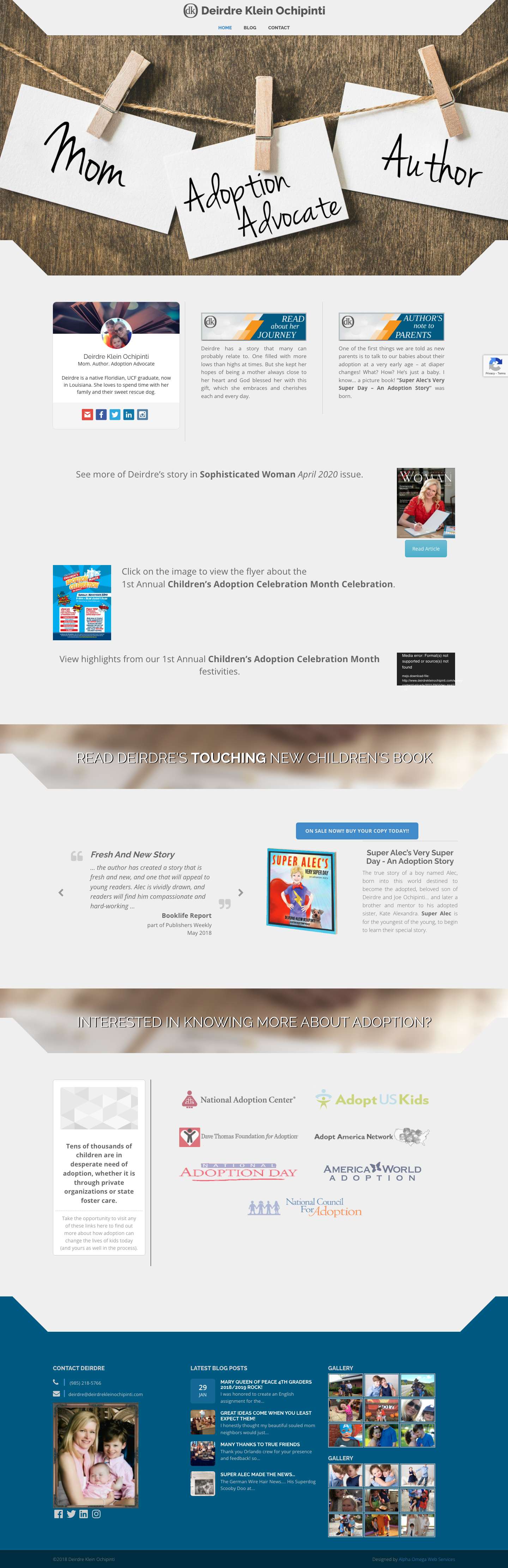 Deirdre Klein Ochipinti - Full Screenshot