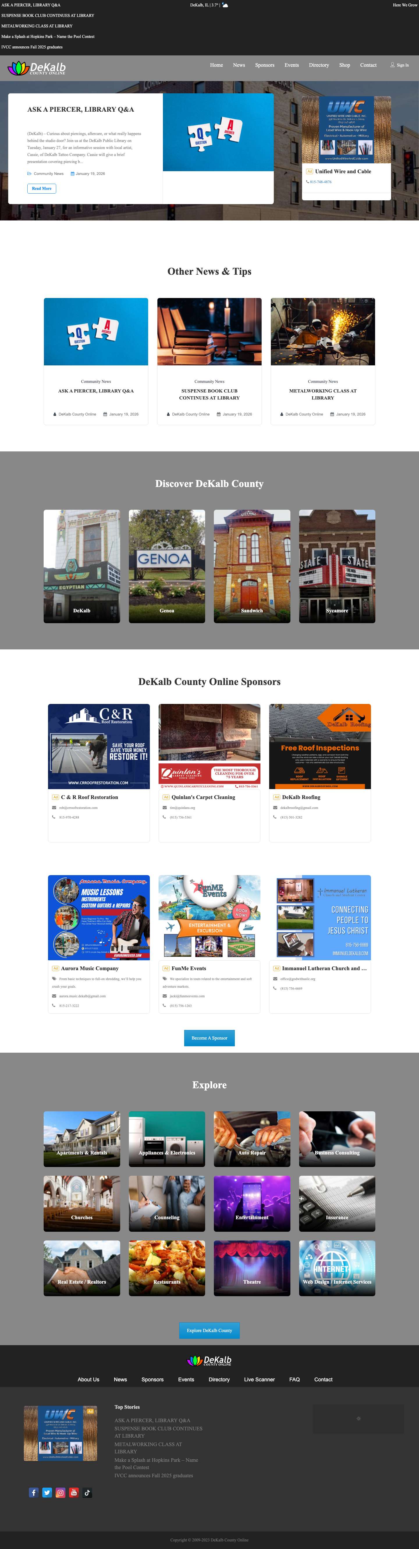 Explore DeKalb County: Your Guide to Local Discoveries - Full Screenshot