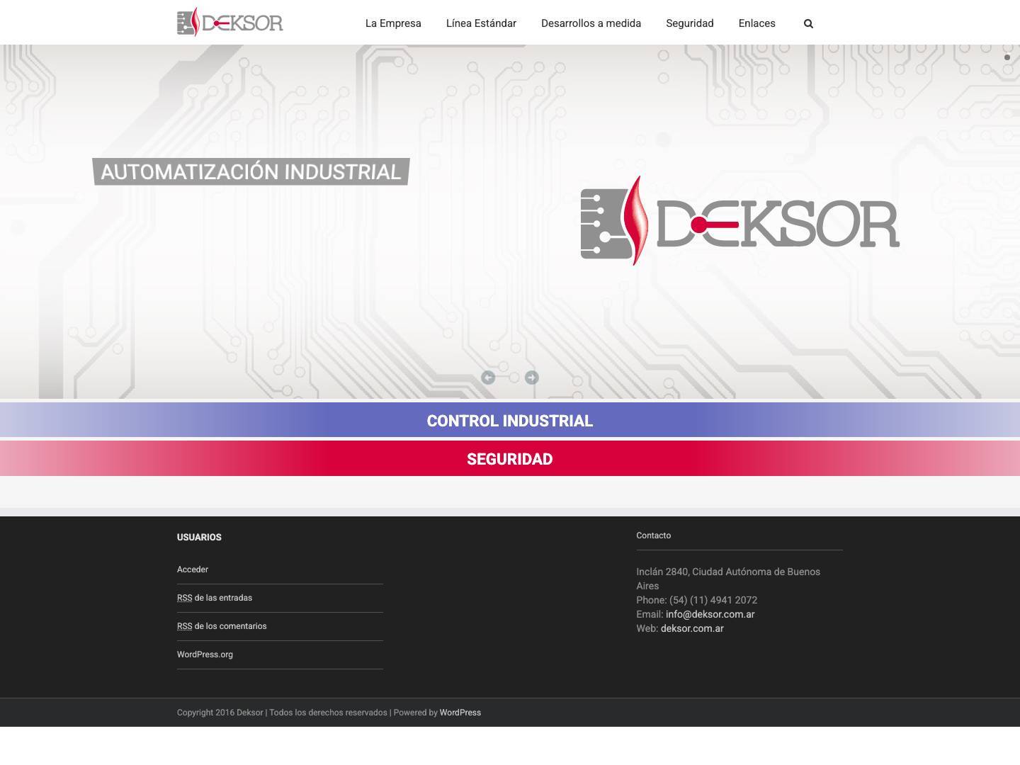 Deksor Sistemas S.R.L. - Full Screenshot