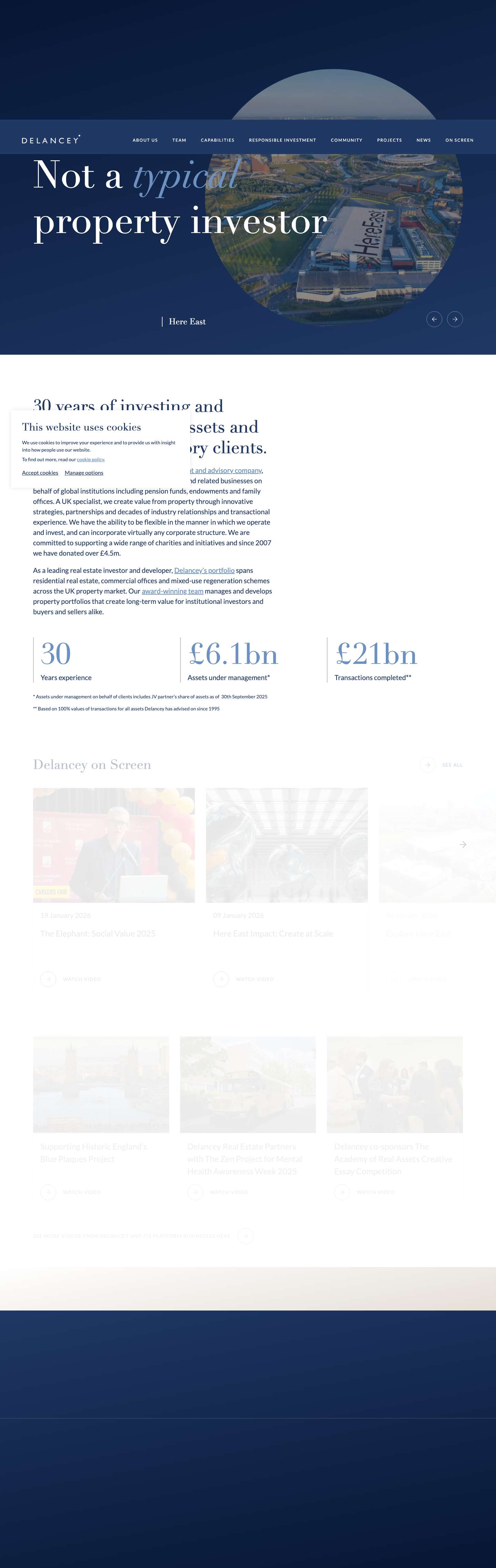 Delancey - Responsible Real Estate Investment and Development - Full Screenshot