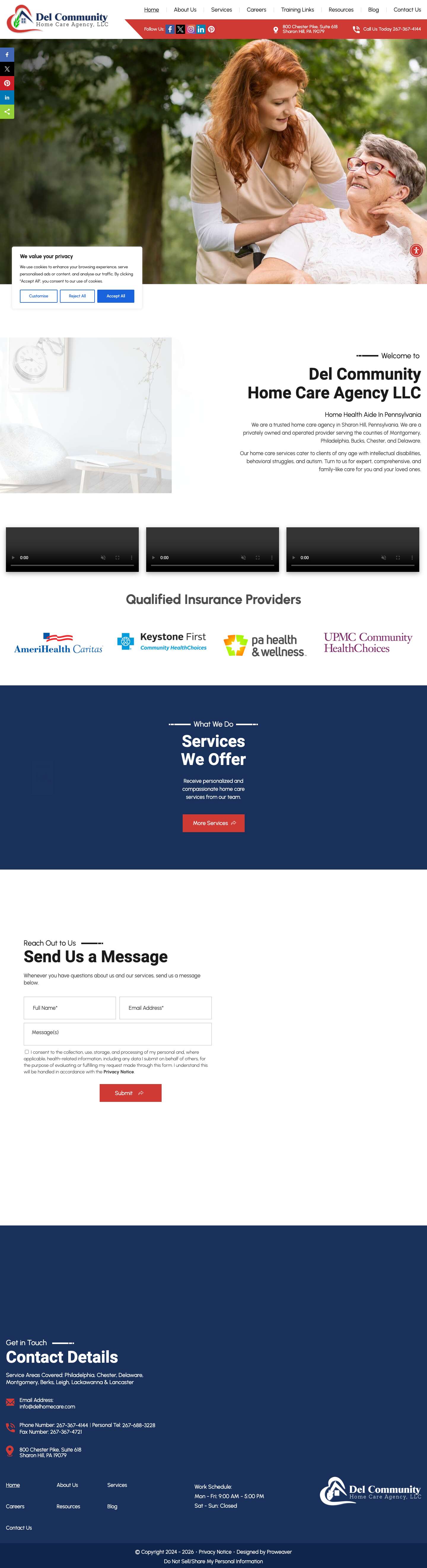 Home Care Agency | Home Care Services - Full Screenshot