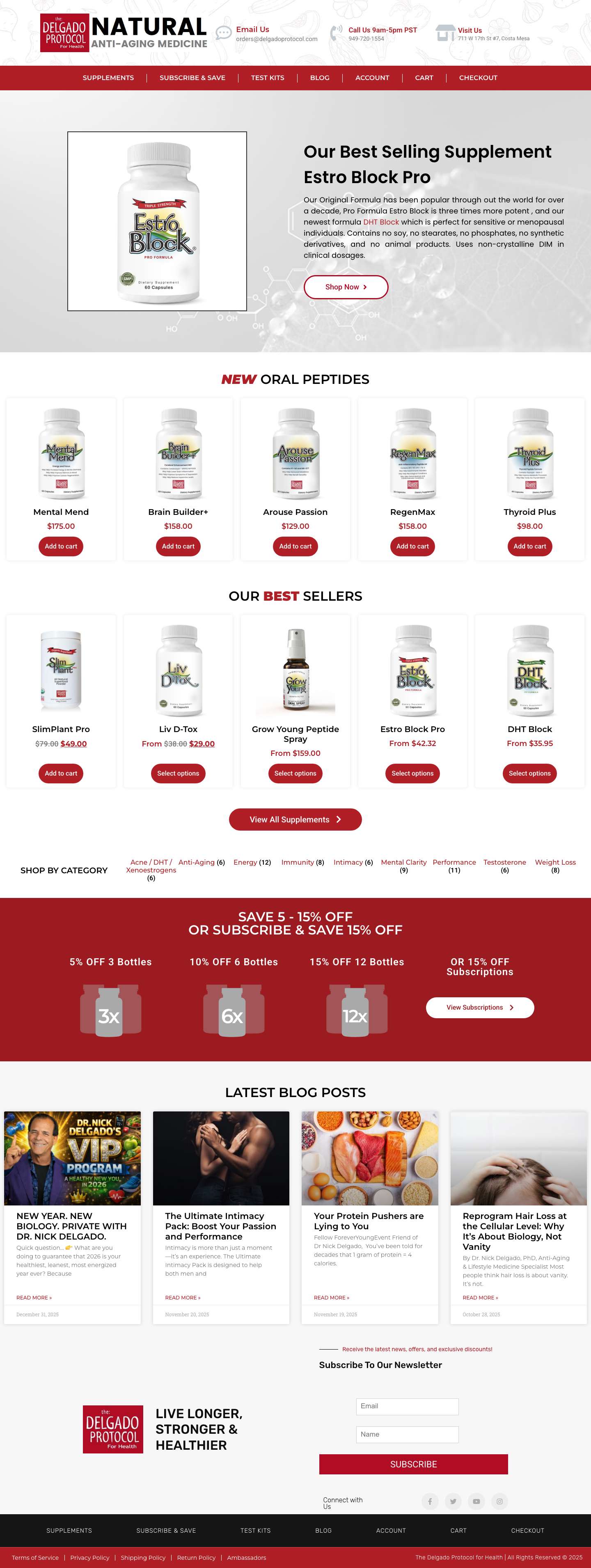 Home | The Delgado Protocol For Health - Full Screenshot