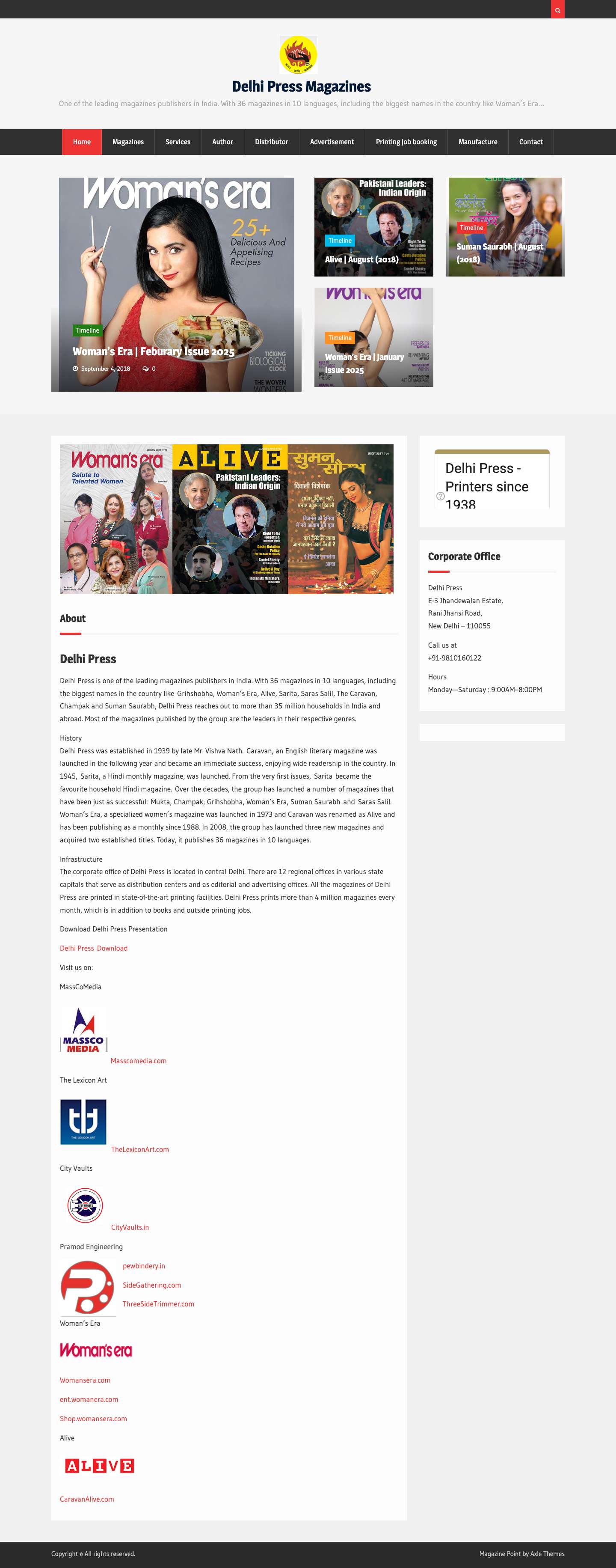 Home - Delhi Press Magazines - Full Screenshot