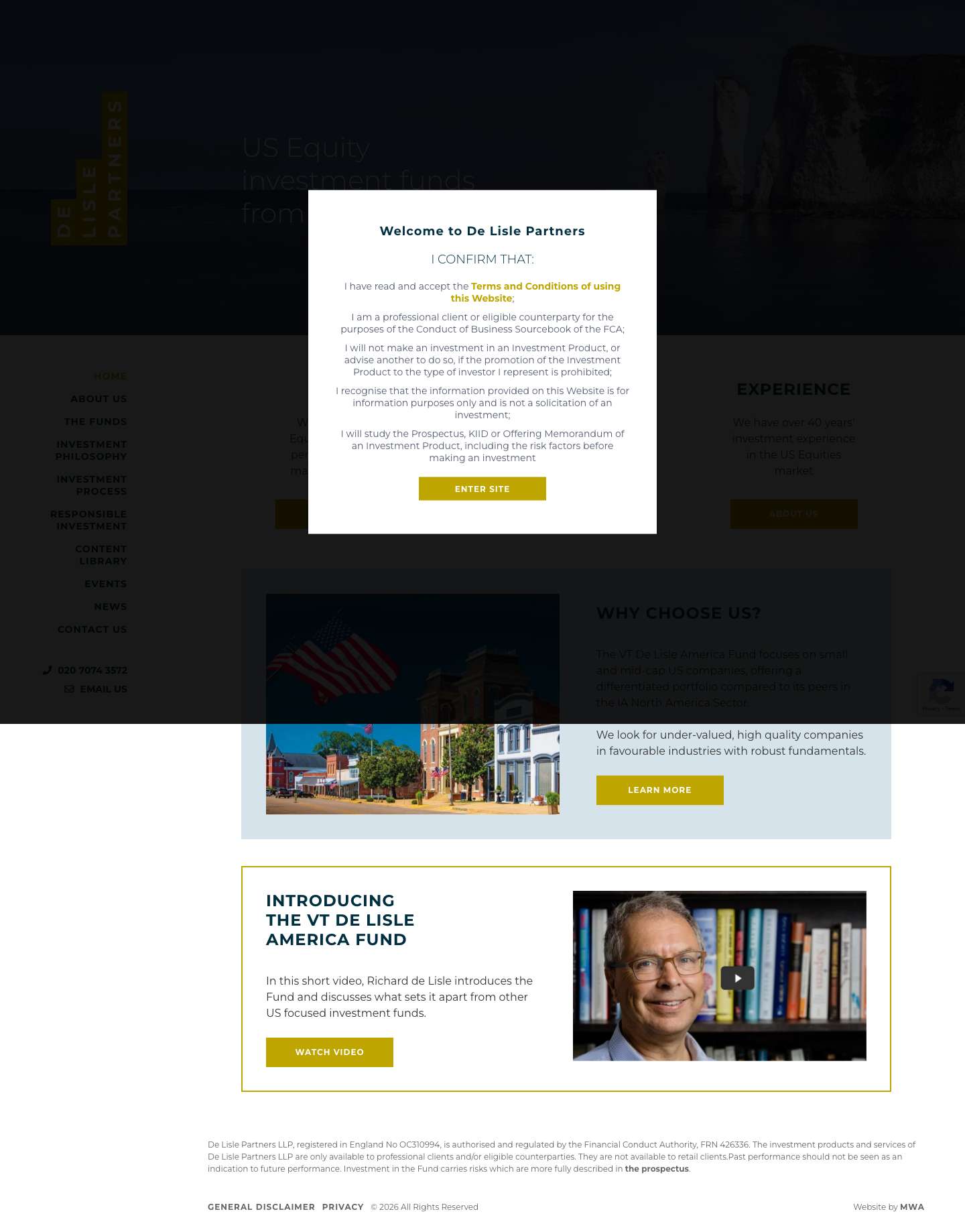 De Lisle Partners & De Lisle Fund | De Lisle Partners - Full Screenshot