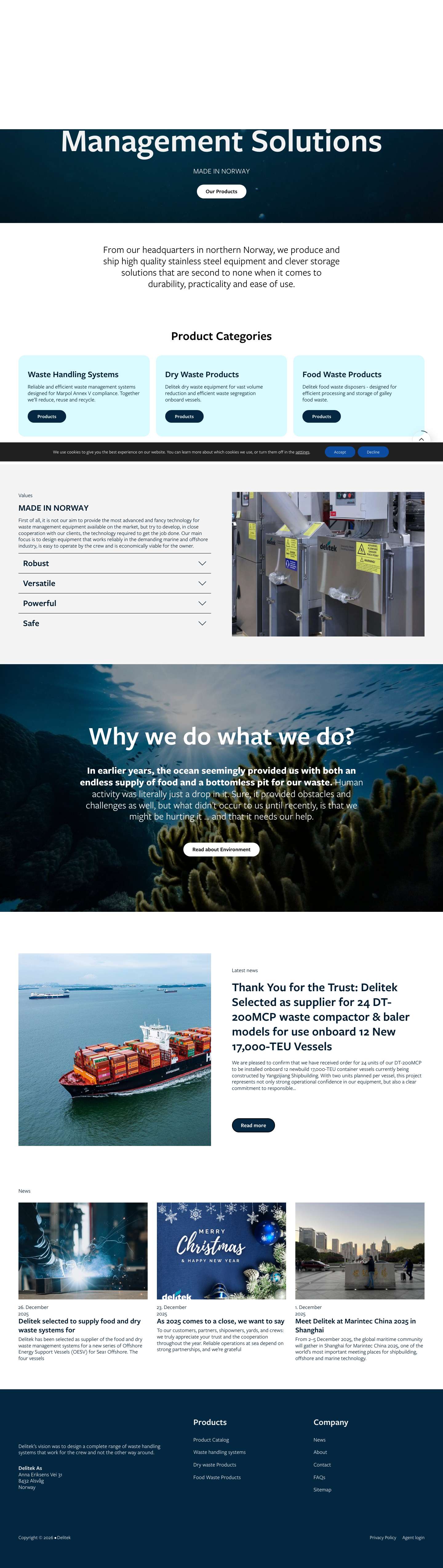 Delitek - Maritime Waste Management Solutions - Full Screenshot