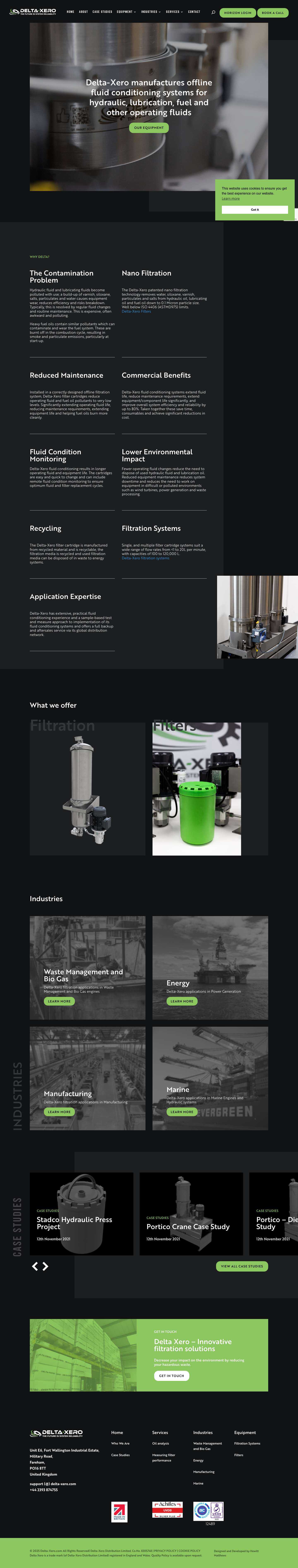 Homepage - Delta Xero - Full Screenshot