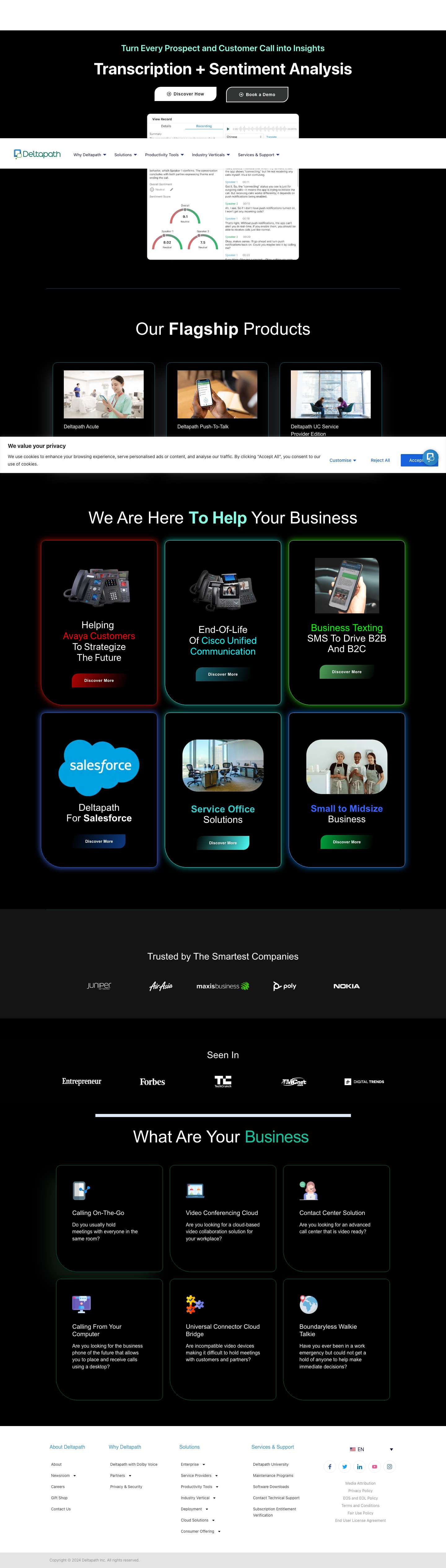 UCaaS | Internal & External Communication Solutions - Full Screenshot