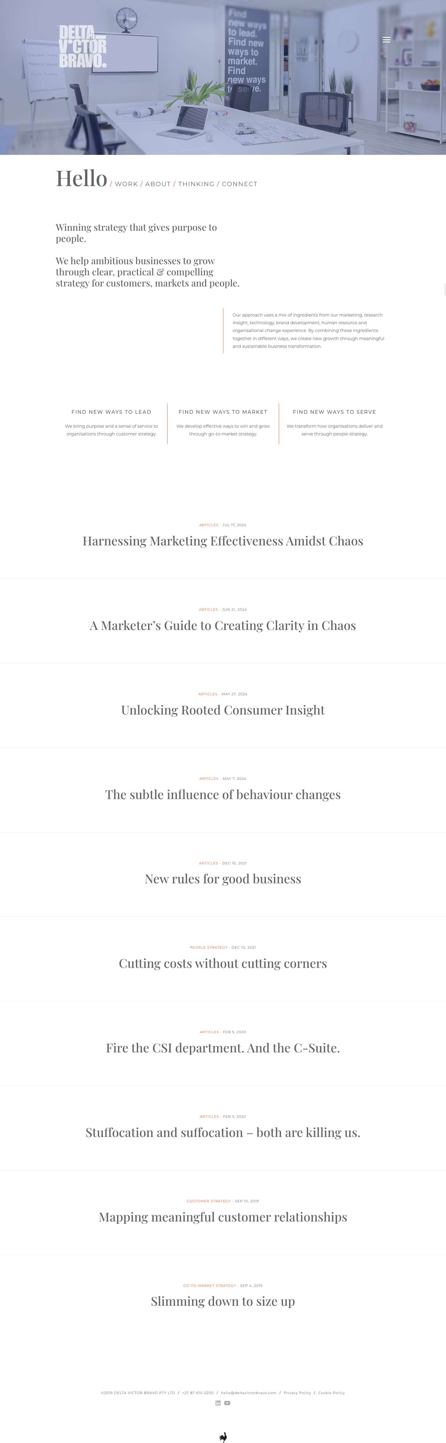 Clear and practical strategy for customers, markets and people. - Full Screenshot