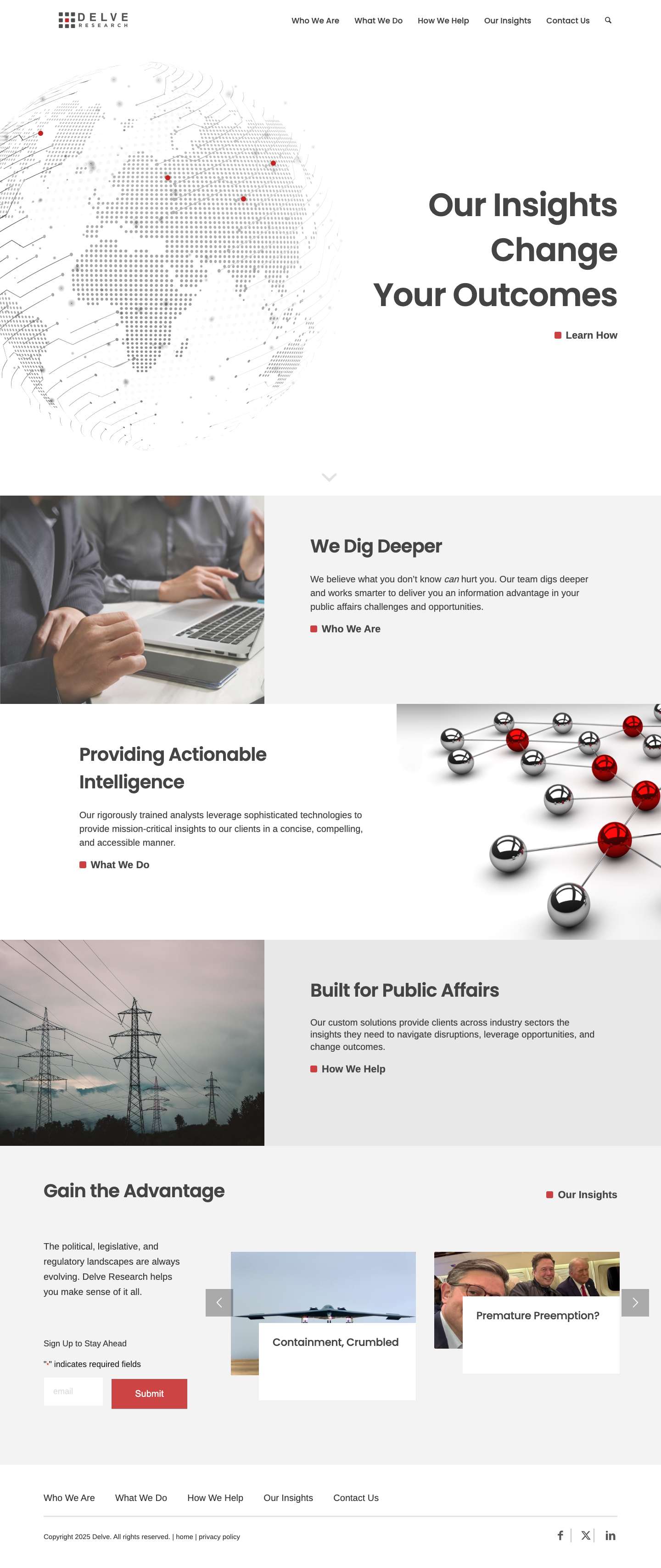 Delve ResearchClick to open the search input fieldScroll to next section - Full Screenshot