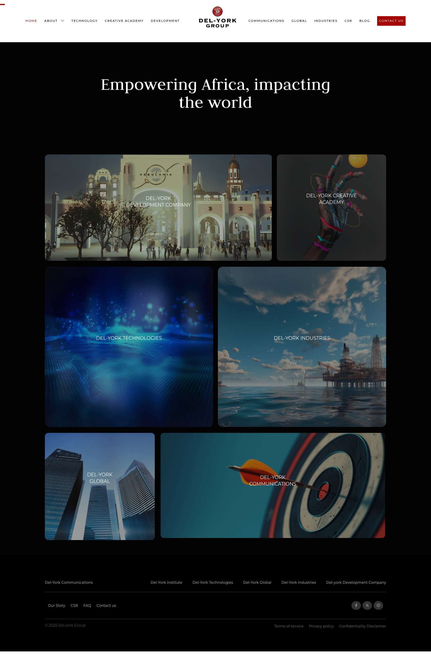 Del-York Group - Imagination to Innovation - Full Screenshot