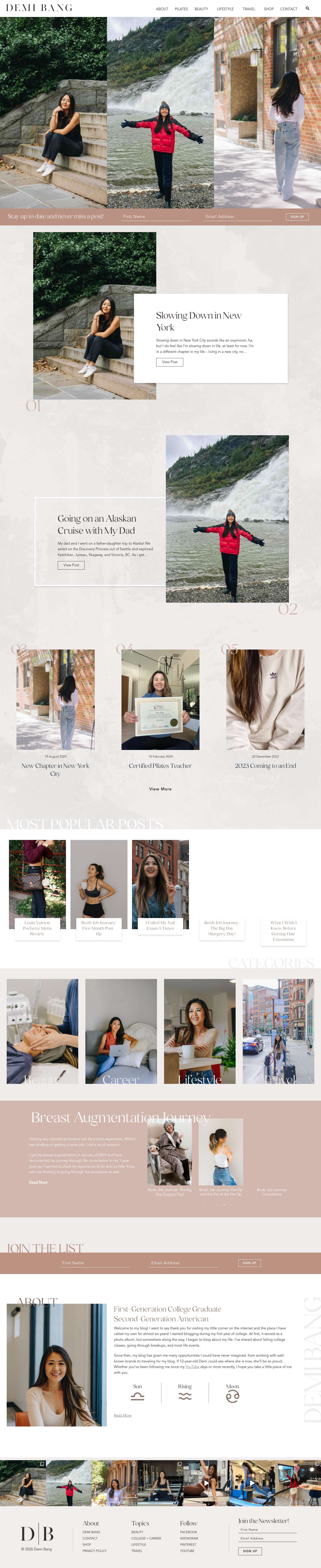 Demi Bang | Arizona Lifestyle Blogger and Influencer - Full Screenshot