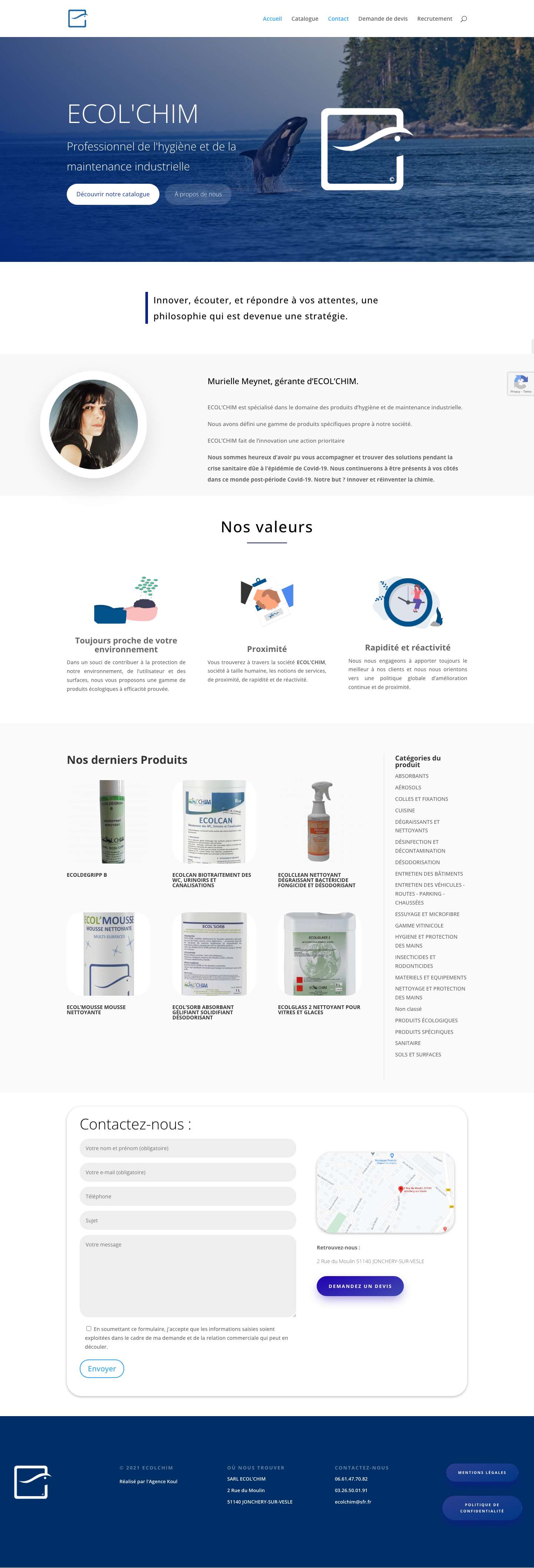 Accueil - Ecolchim - Full Screenshot