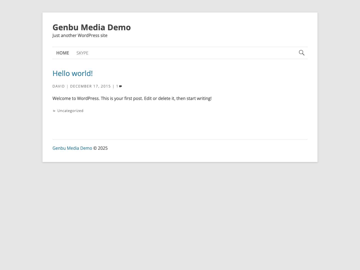 Genbu Media Demo - Full Screenshot