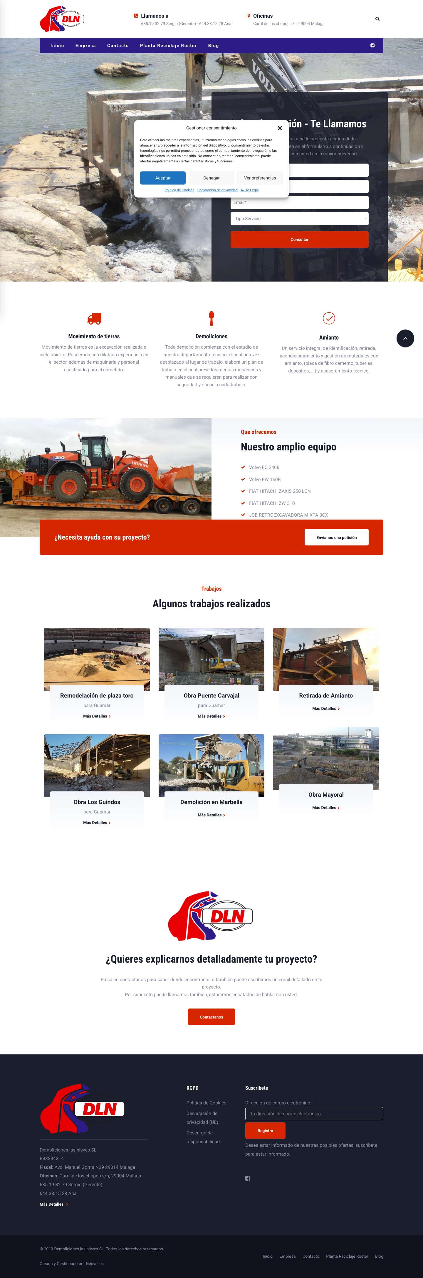 Demoliciones las Nieves en Málaga – Demoliciones en toda Málaga - Full Screenshot