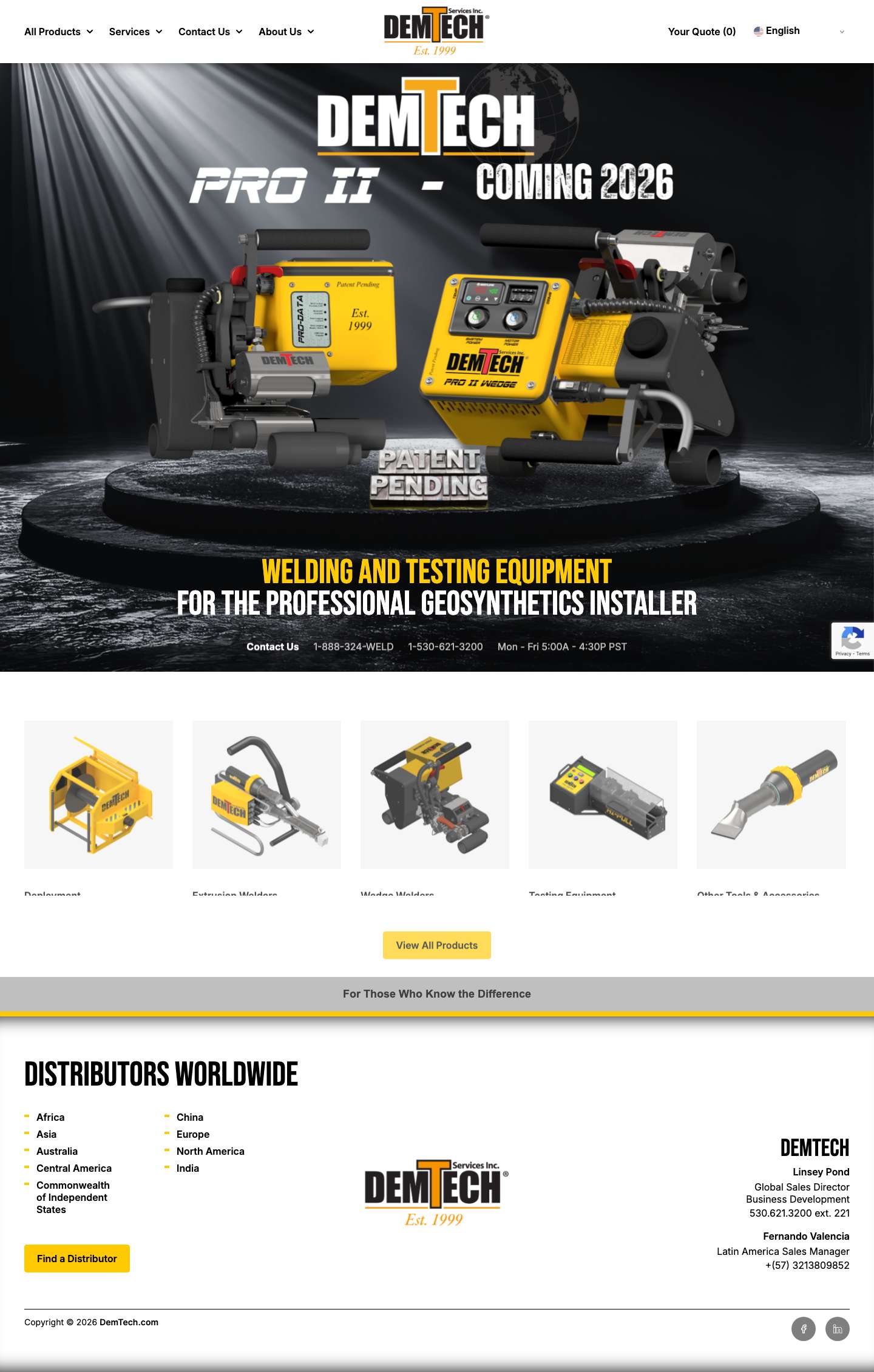 Home - Demtech Services, Inc. - Full Screenshot