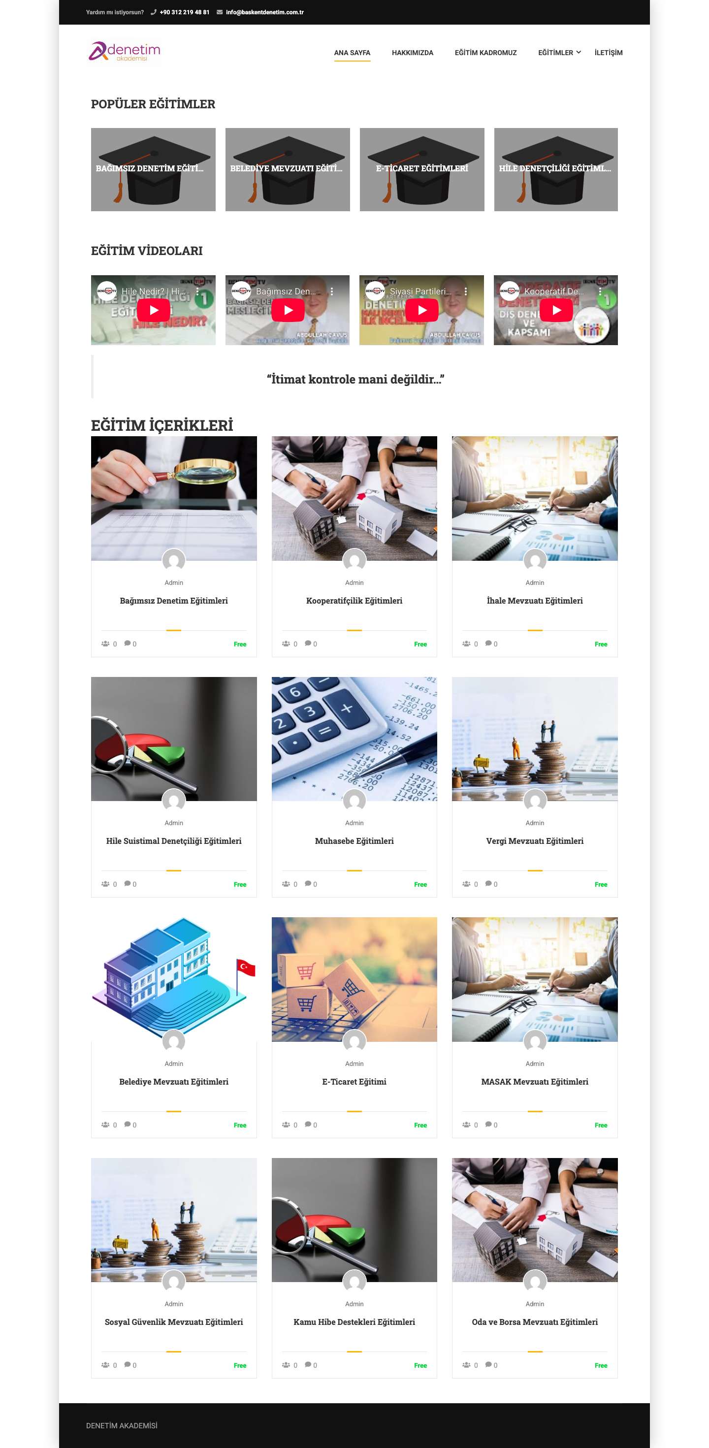 DENETİM AKADEMİSİ – DENETİM AKADEMİSİ - Full Screenshot