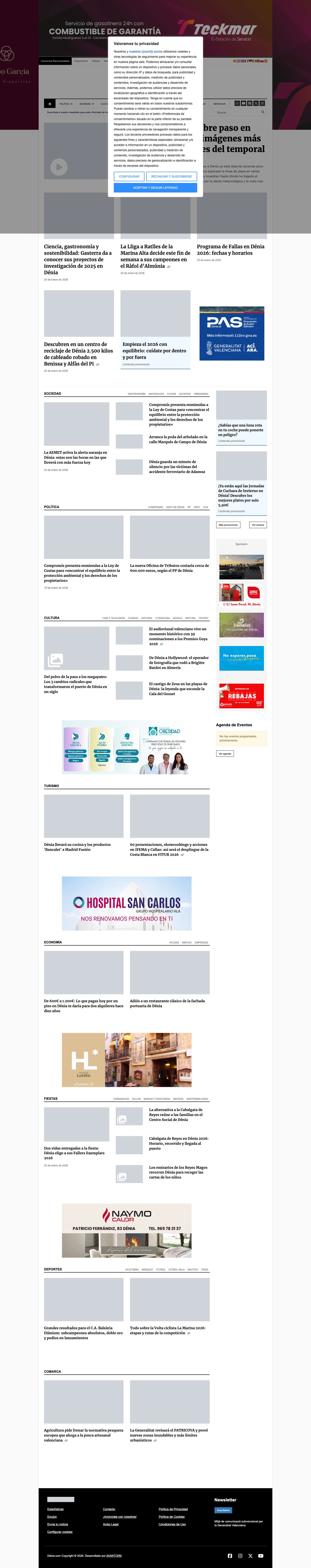 Dénia.com - Actualidad y Noticias en DéniaDénia.com - Actualidad y Noticias en Dénia - Full Screenshot