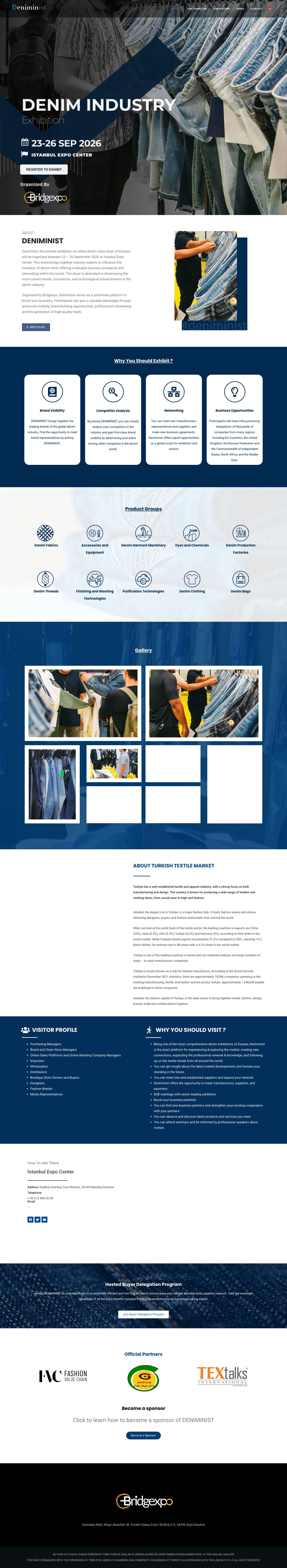 DENIMINIST - International Exhibition of Denim Industry - Full Screenshot