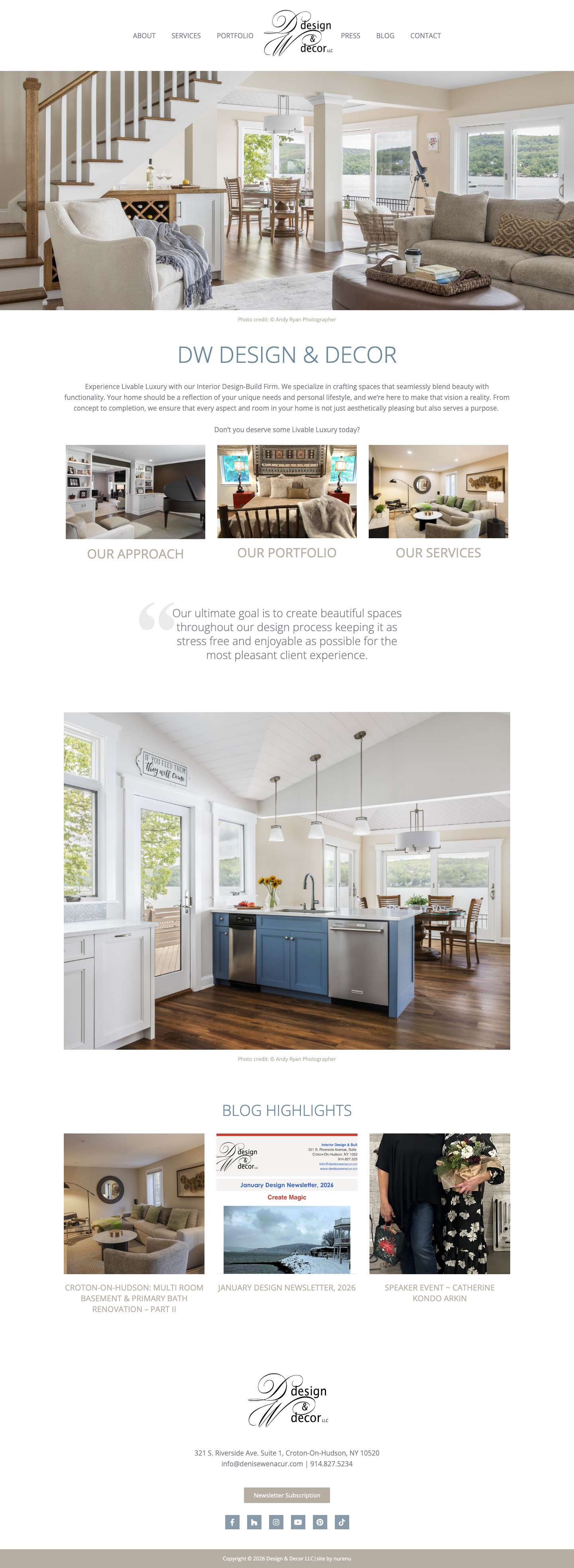 Home - DW Design & Decor - Full Screenshot