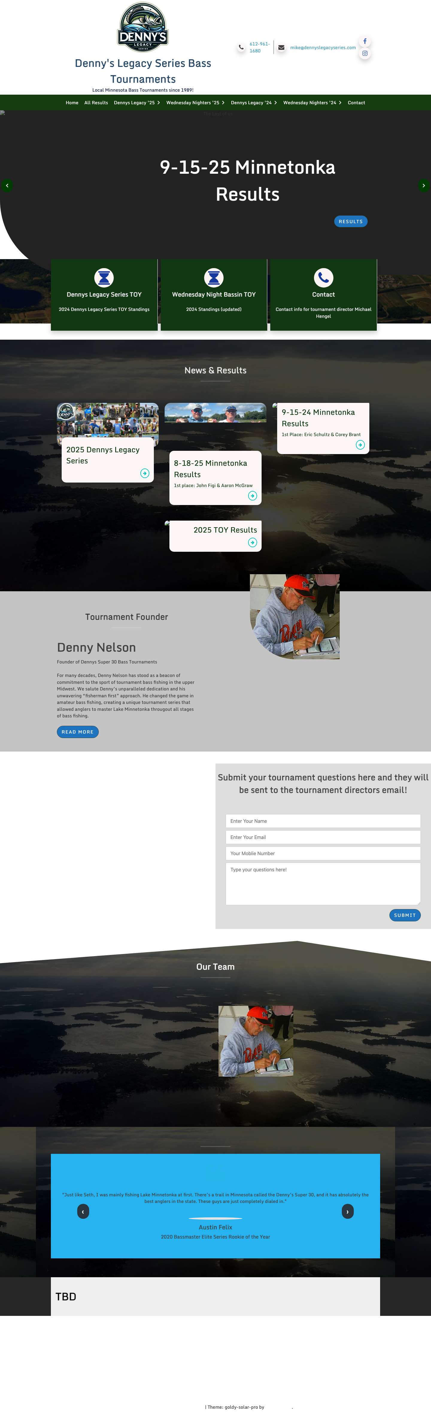 TBD - Denny's Legacy Series Bass Tournaments - Full Screenshot
