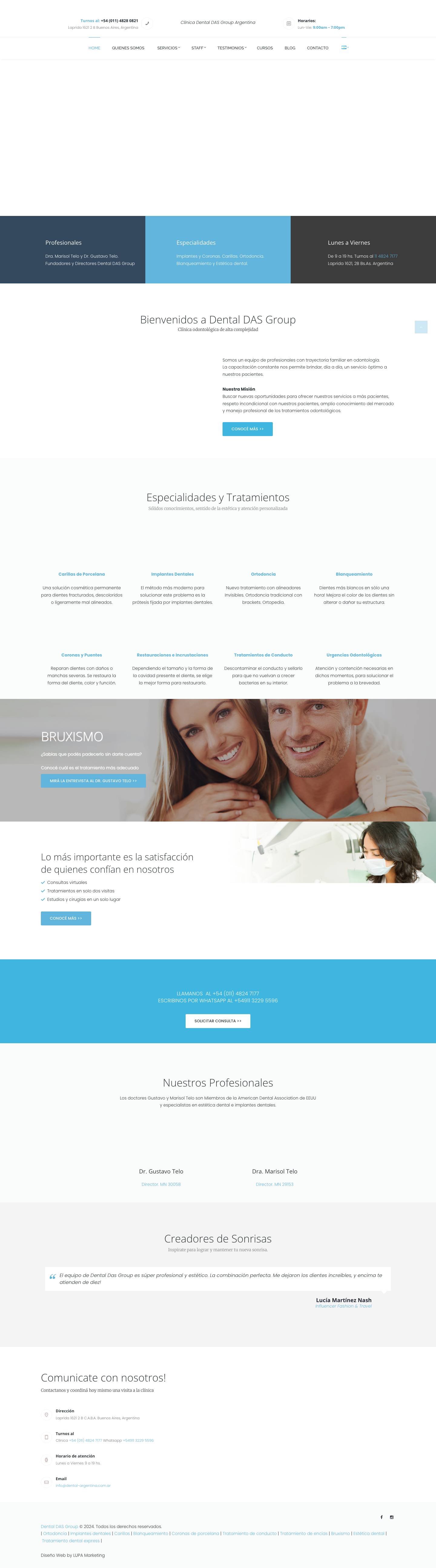 Dental DAS Group Argentina - Clínica Dental DAS Group Argentina - Full Screenshot