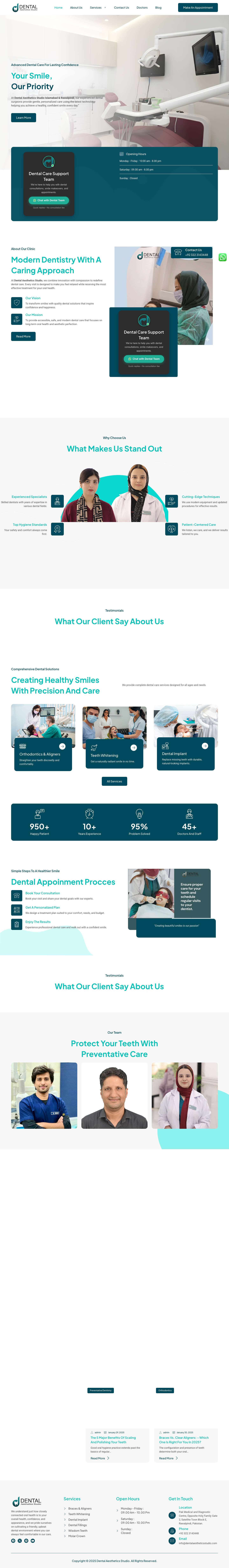 Best Dental Clinic in Islamabad | Dental Aesthetic Studio - Full Screenshot