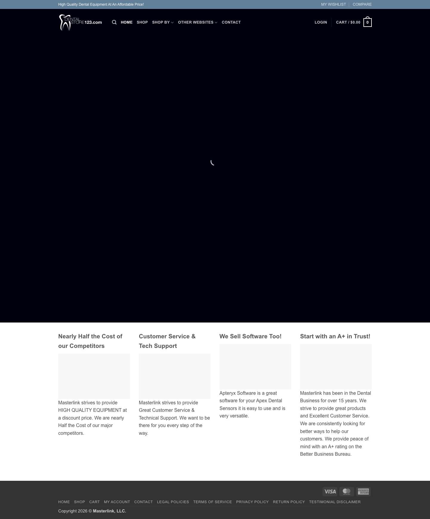 Home - Digital Dental Equipment - DentalStore123.com - Full Screenshot