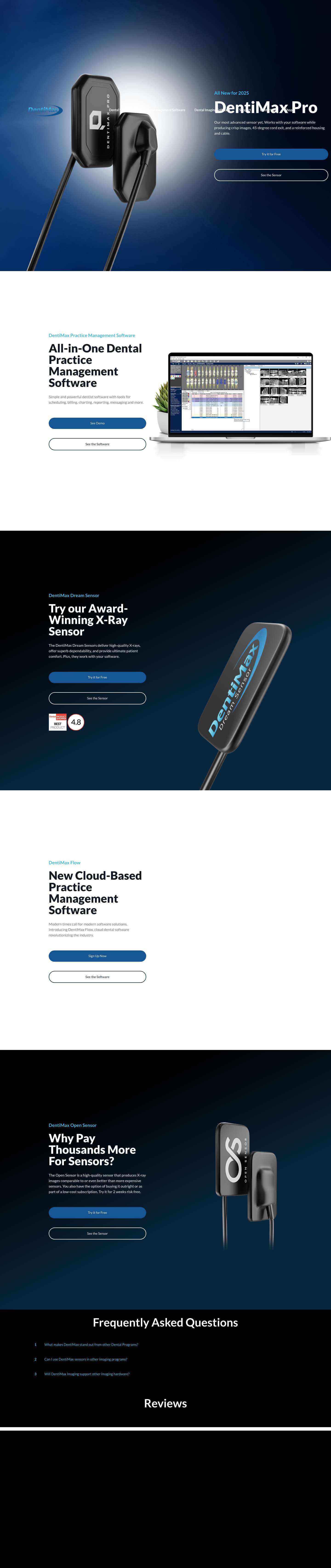 Enhance Dental Practices with DentiMax Sensors & Software - Full Screenshot