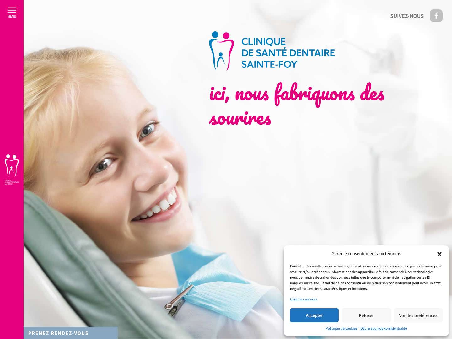 Dentiste Ste-Foy - Full Screenshot