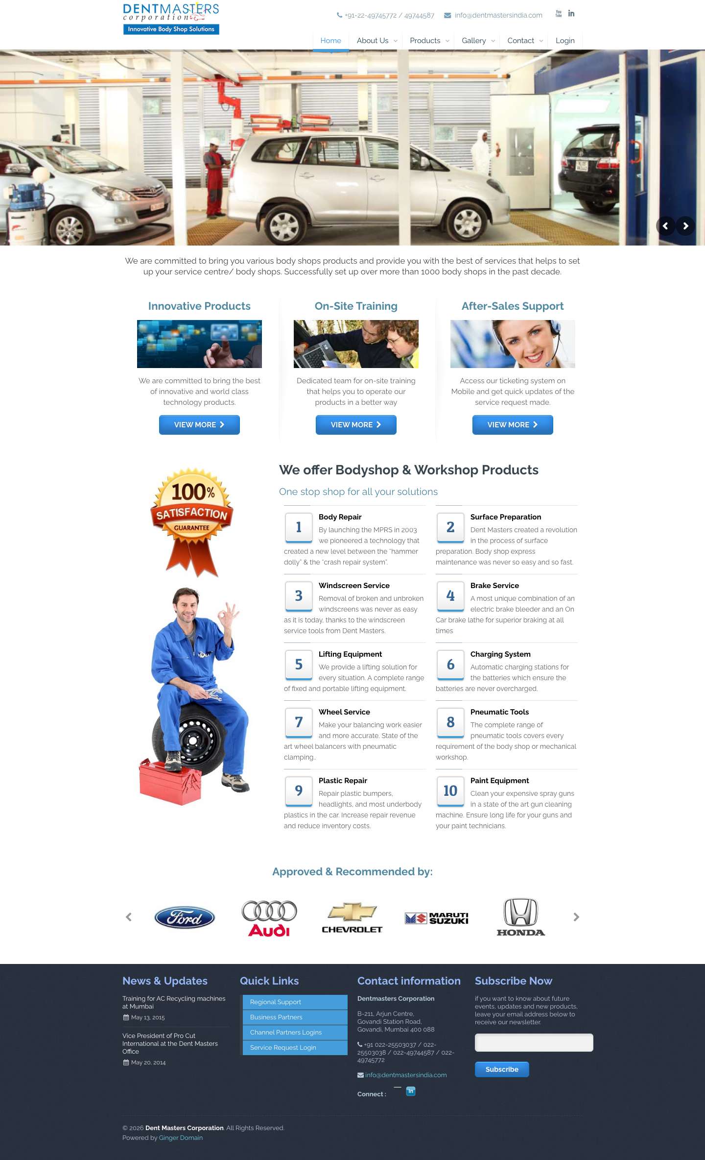 Dent Masters Corporation - Full Screenshot