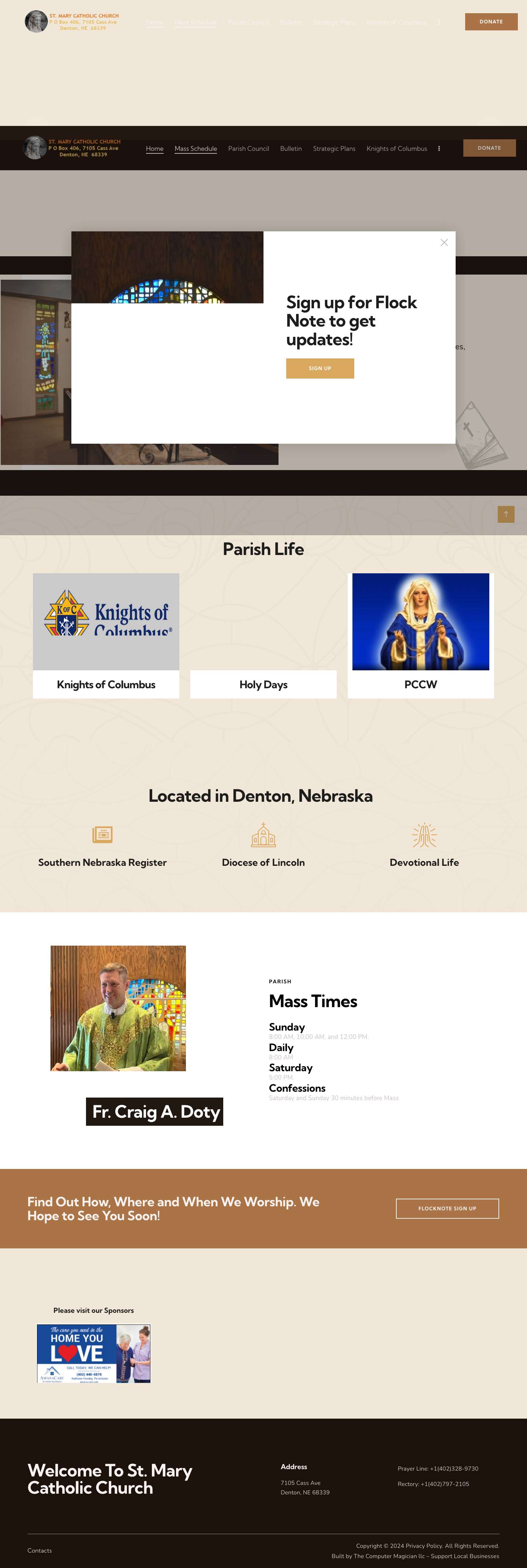 St. Mary's – Denton Church - Full Screenshot