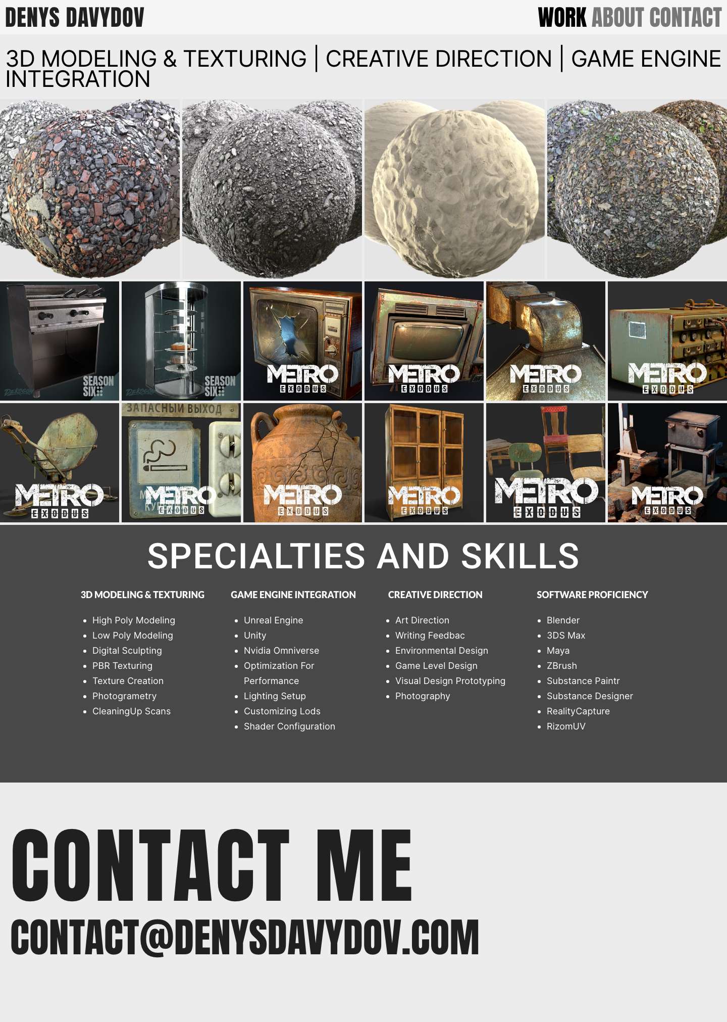 Denys Davydov-3D Artis-Creative Direction - Full Screenshot