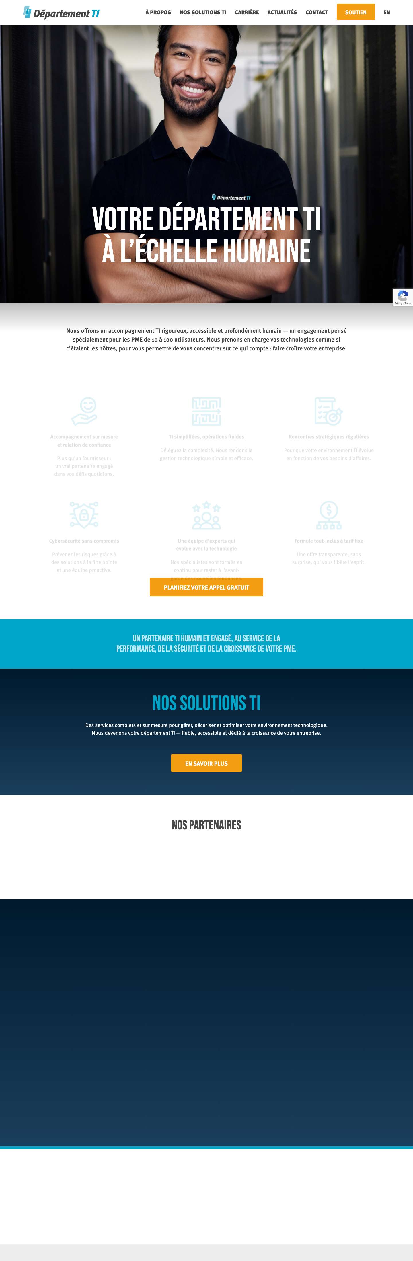 Accueil - Département TI - Full Screenshot