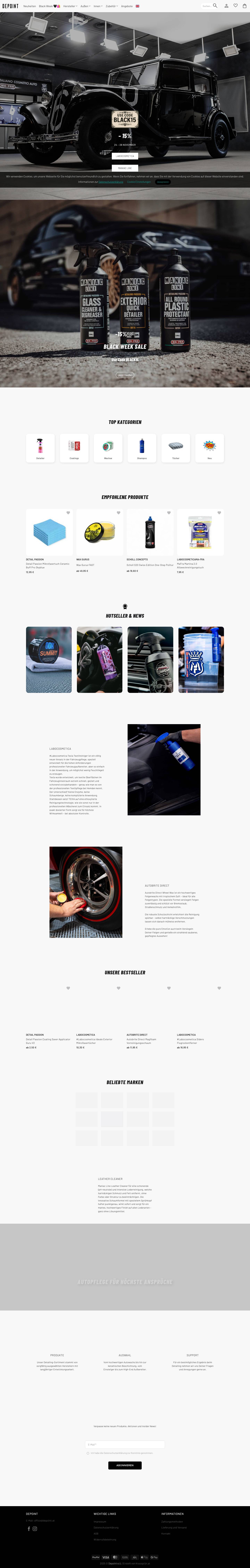 Autopflege online kaufen - Autopflege Onlineshop - Full Screenshot