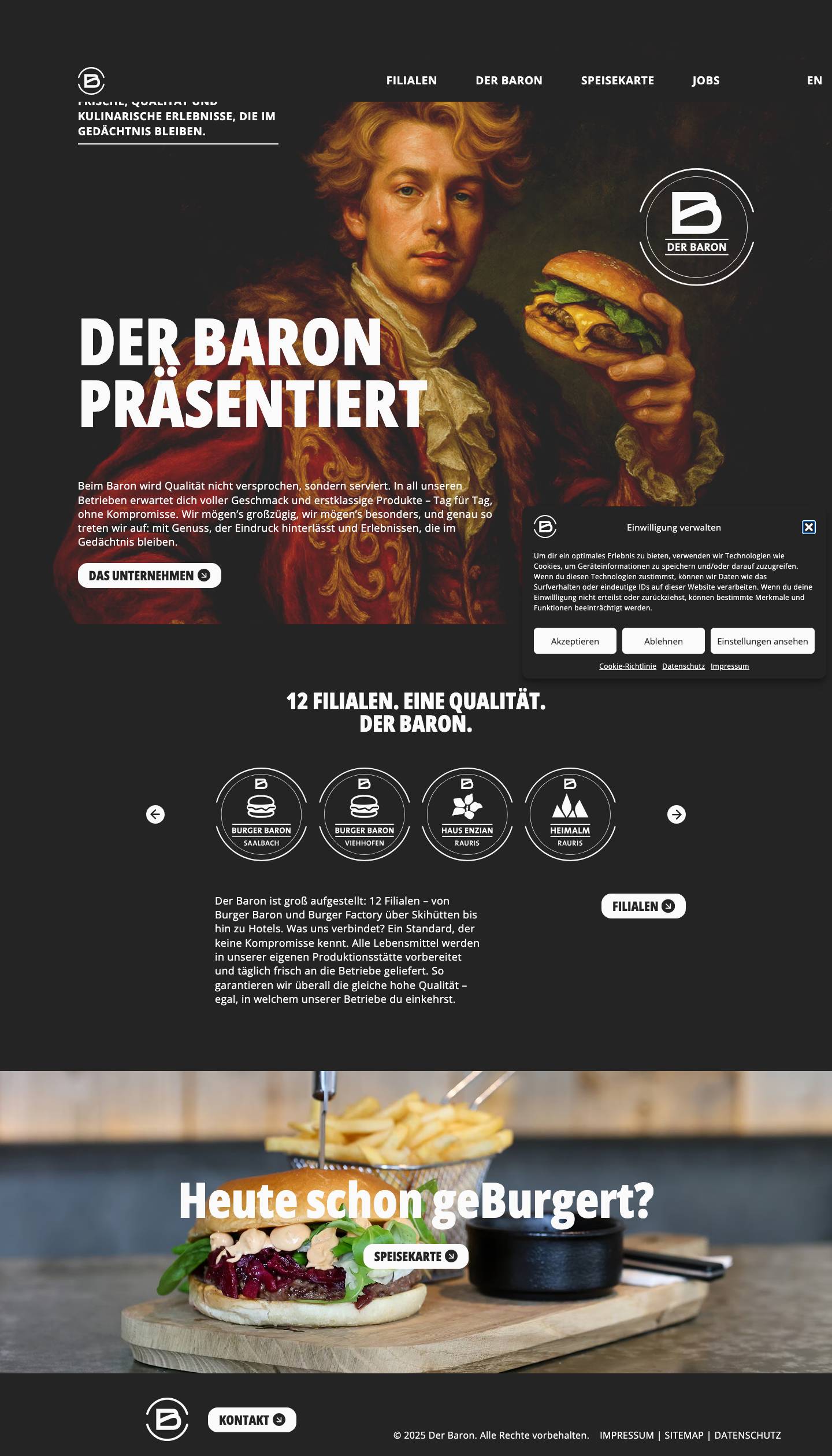 Home - Der Baron - Full Screenshot