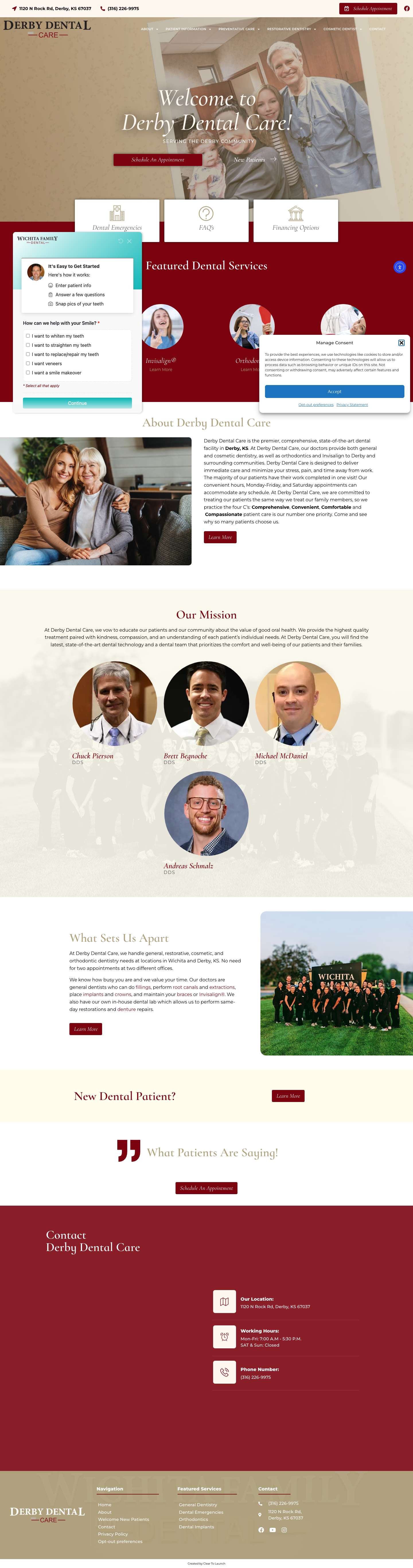 Derby Dental Care | Comprehensive Dental Care in Derby, KS - Full Screenshot