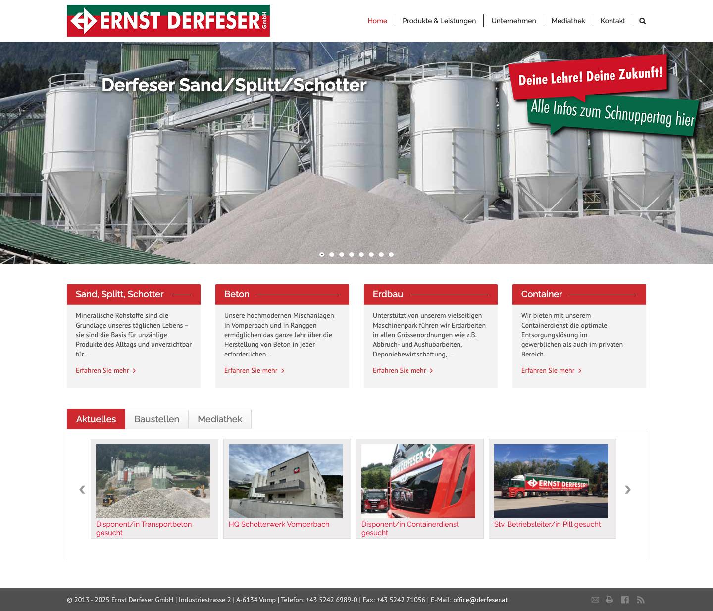 Home – Ernst Derfeser GmbH - Full Screenshot
