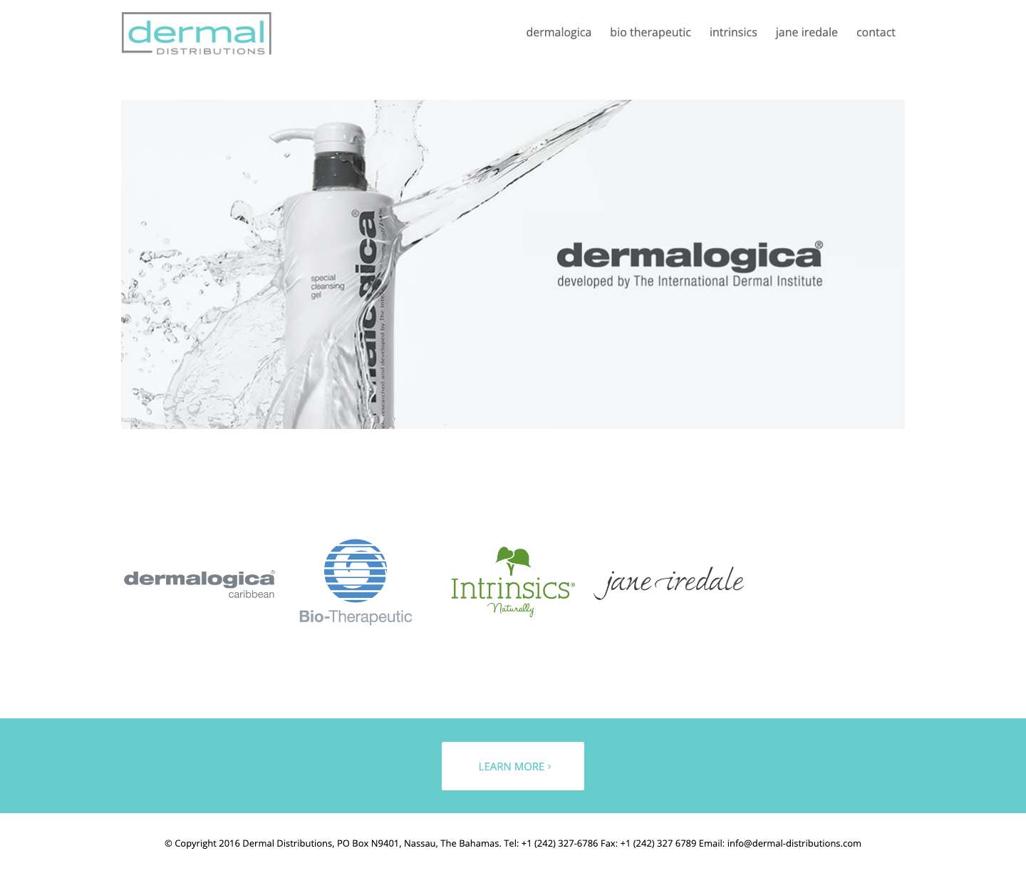 Dermal Distributions | Spa Supplies and Equipment | Dermal Distributions - Full Screenshot