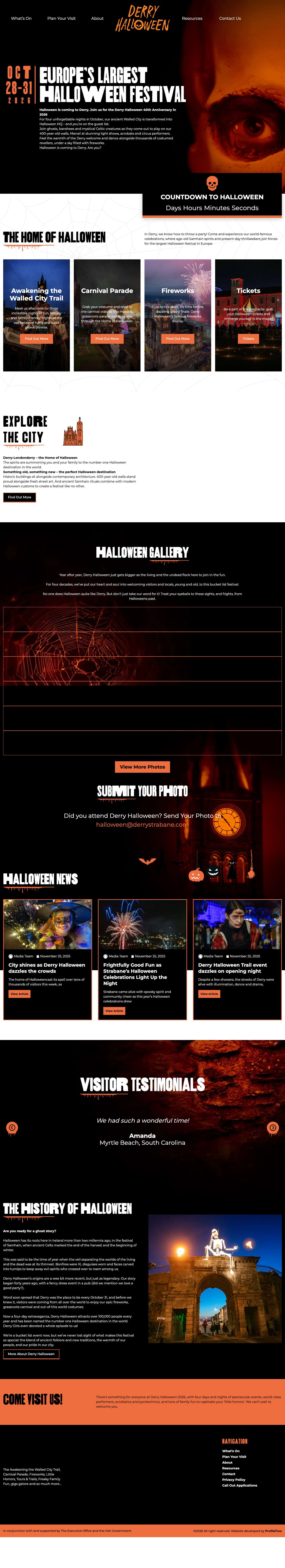 Derry Halloween - Europe’s Largest Halloween FESTIVAL - Full Screenshot