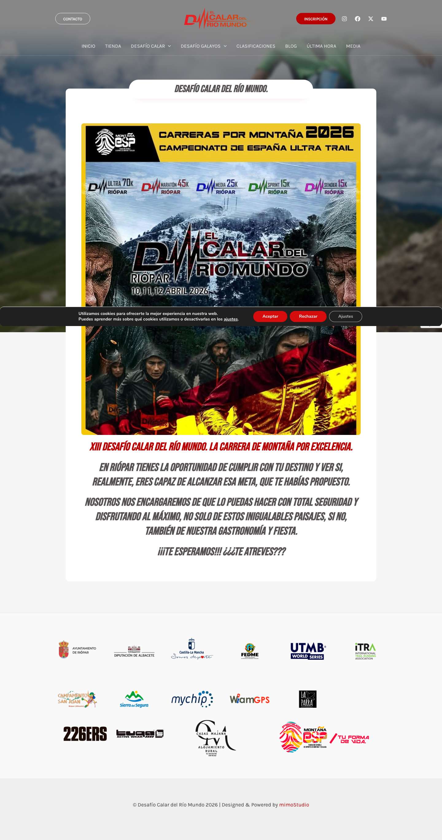 Desafío calar del río mundo. - Desafío Calar del Río Mundo - Full Screenshot