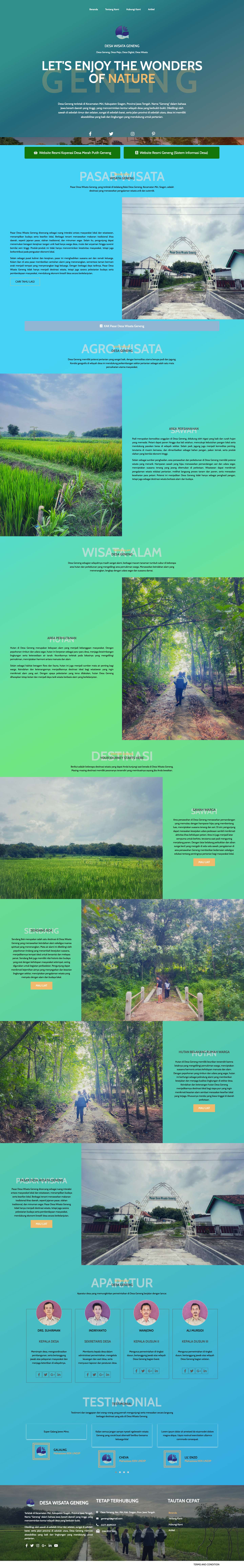 DESA WISATA GENENG - Full Screenshot