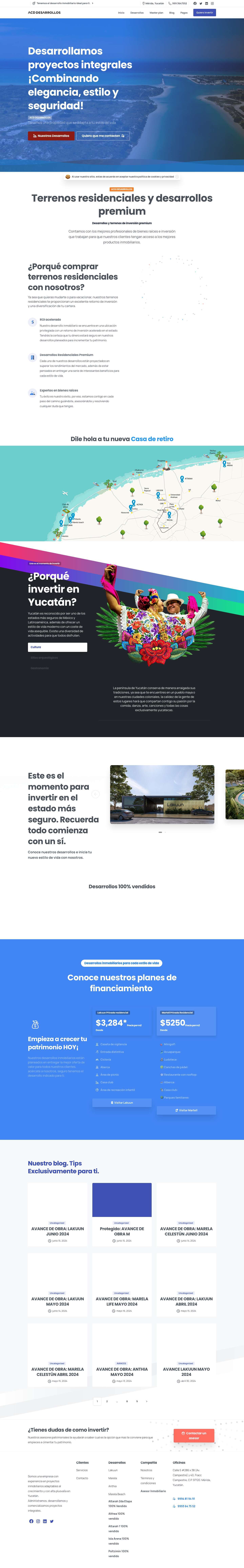 Inicio - ACD Desarrollos - Full Screenshot