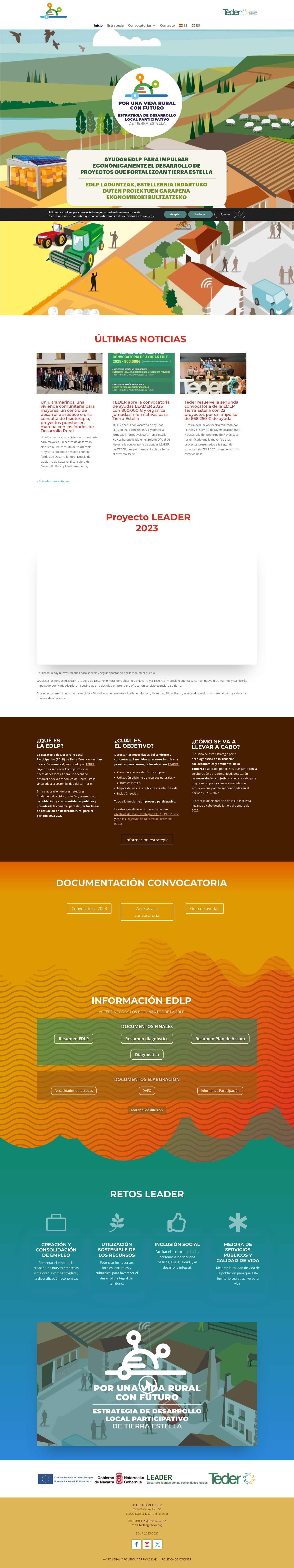 Estrategia de Desarrollo Local Participativo Tierra Estella (EDLP) - Full Screenshot