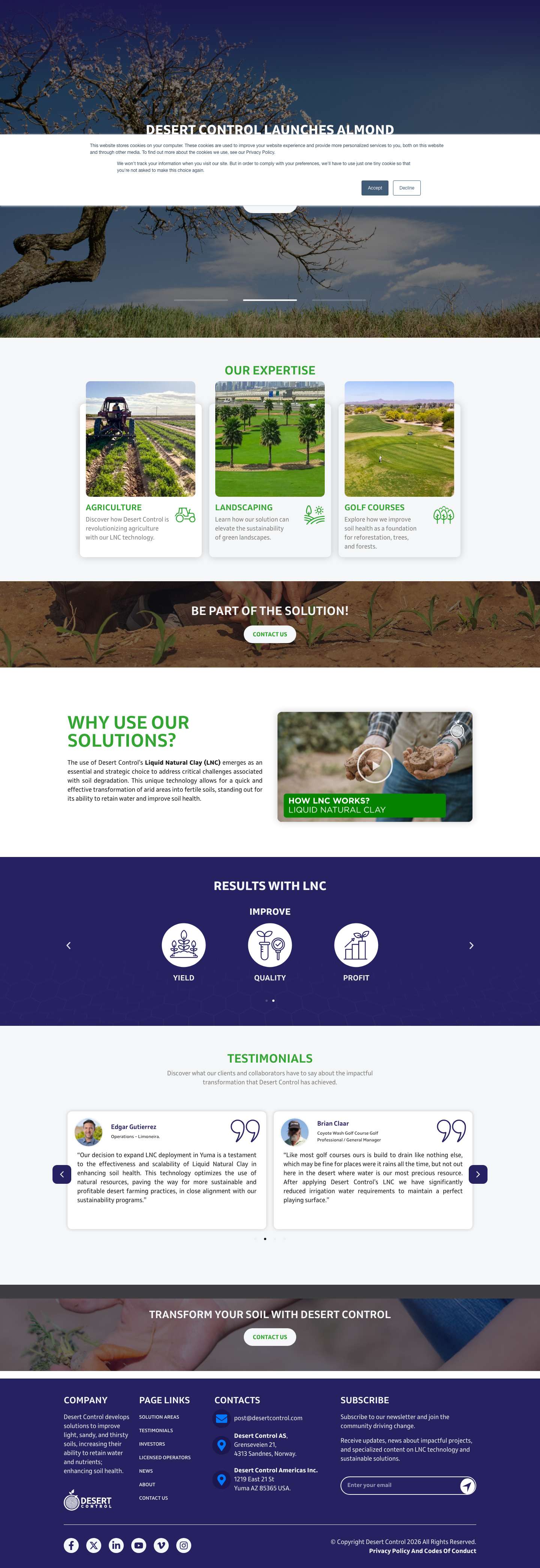 Home | Desert Control - Full Screenshot