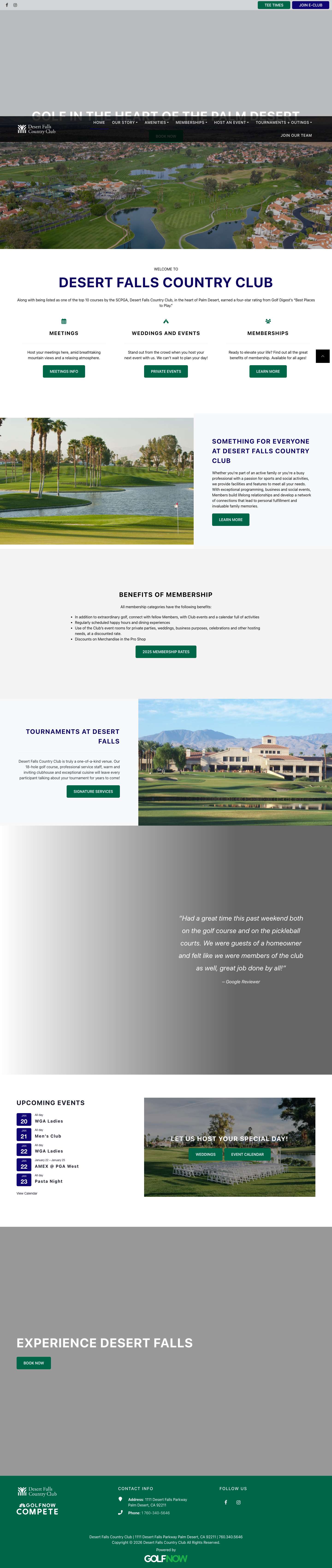 Welcome to Desert Falls! - Desert Falls Country Club - Full Screenshot